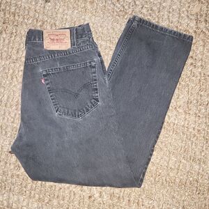 Levi Black 505 Denim Jeans 36 x 29